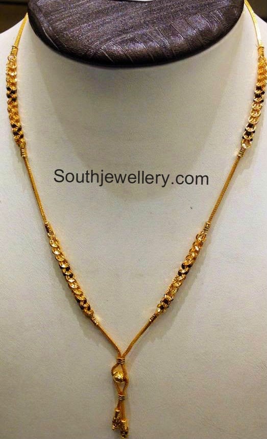 short light weight mangalsutra chains jewellery designs latest simple gold mangalsutra designs