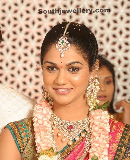 Sneha Reddy in Diamond Jewellery - Jewellery Designs