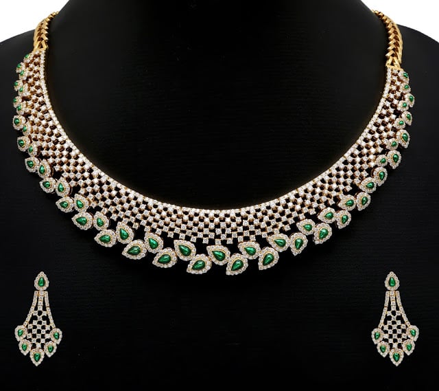 indain bridal diamond necklace