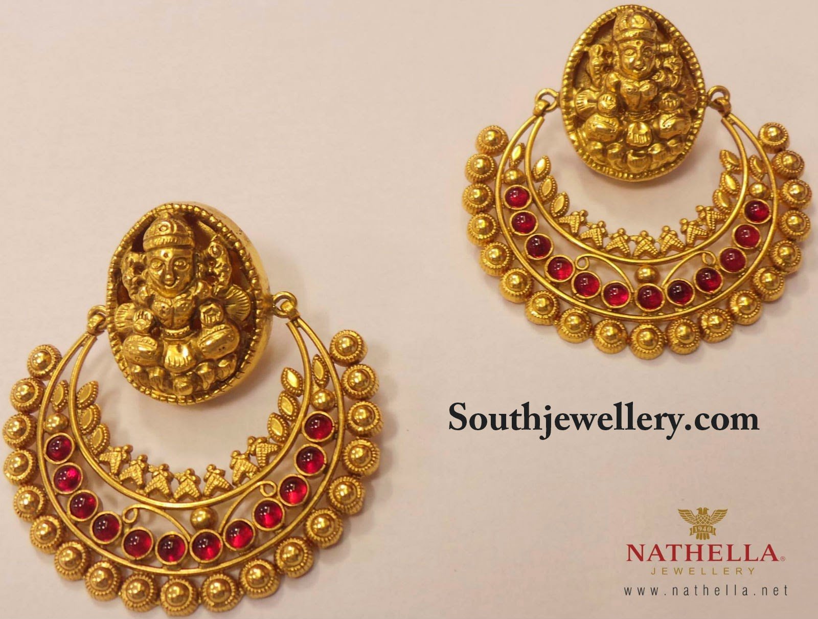 RAM LEELA Ear RINGS by GOLD 'N LOOKS - Fashion & Styles