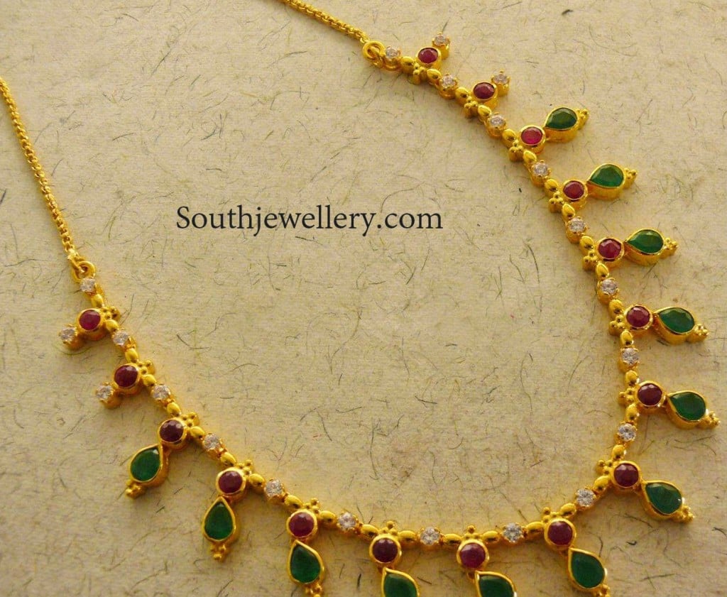 Delicate on sale stone necklace