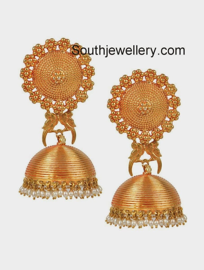 8 gram gold jhumka designs
