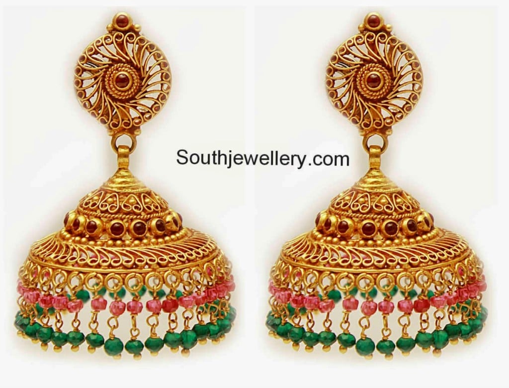 10 gm gold jhumkas