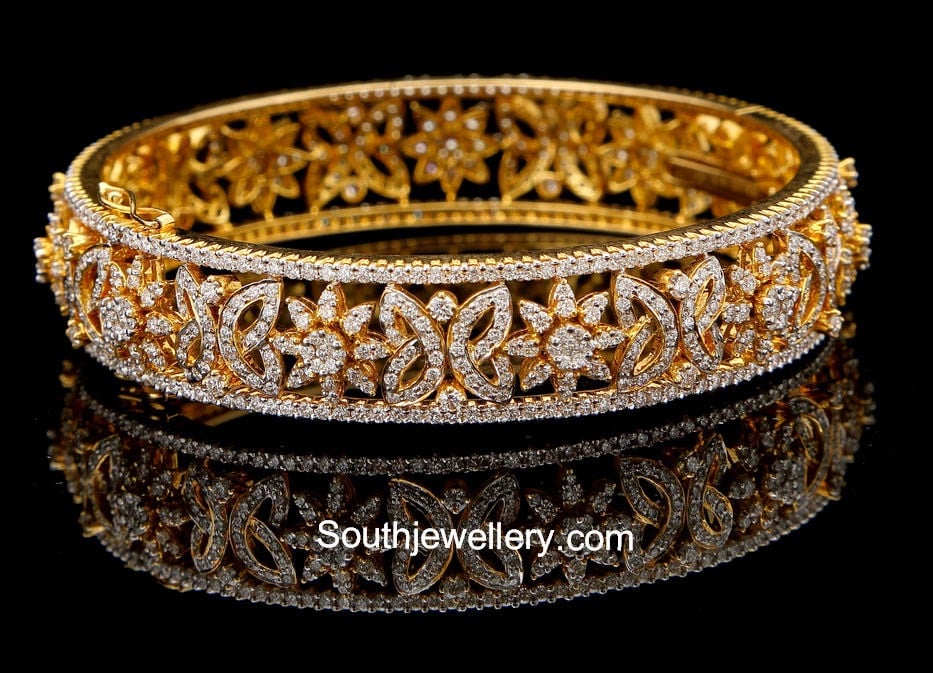 Diamond Bangles Indian Jewellery