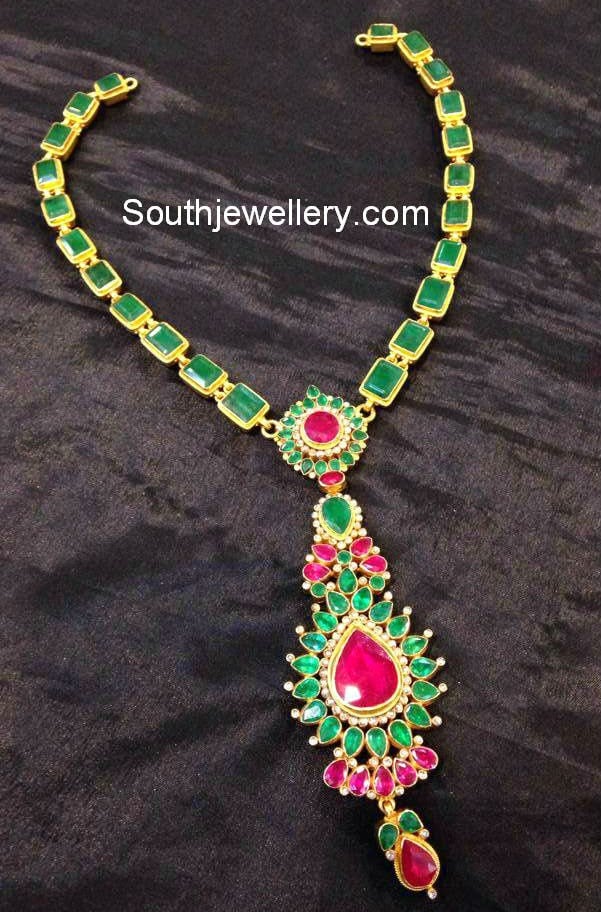 Indian Jewellery Designs ~ South India Jewels | Pearl jewelry design, Jewelry  design, Ruby necklace designs