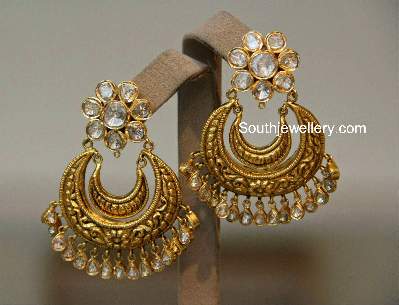 24K Gold Plated Chand Bali Earrings Set – Niscka