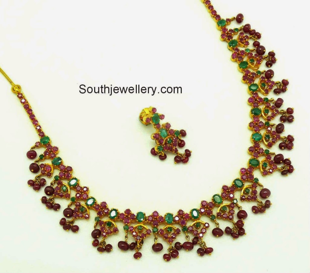 ruby emeralds necklace