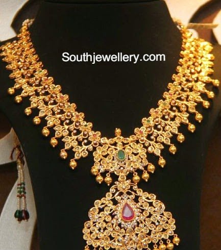 Uncut Diamond Necklace latest jewelry designs - Page 7 of 40 - Jewellery  Designs | Uncut diamond necklace, Gold fashion necklace, Gold jewelry  fashion