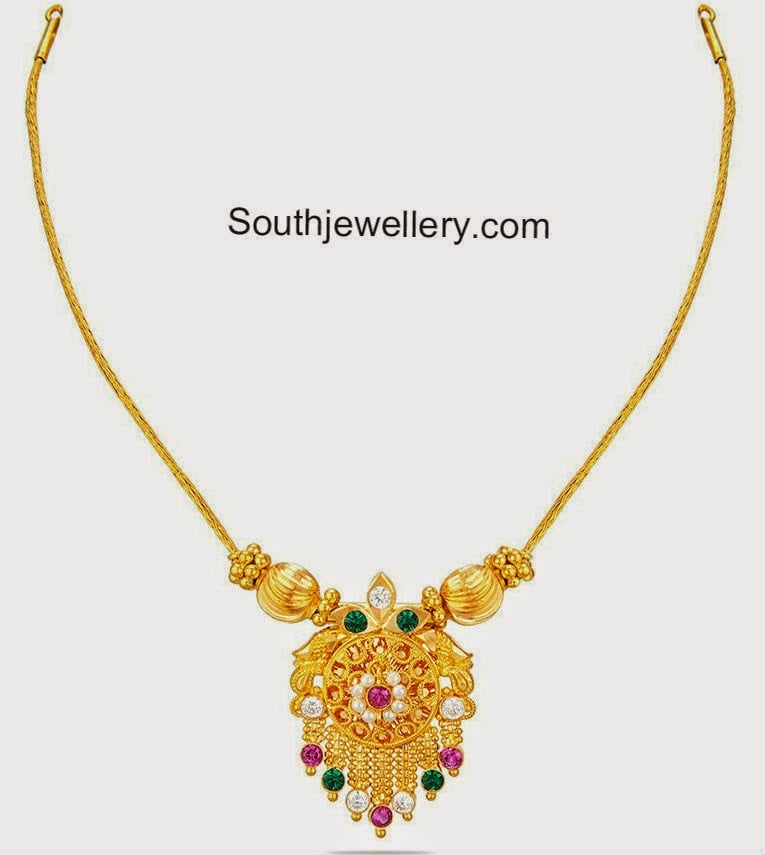 Simple Beautiful Gold Plated Necklace for Women & Young Girl - Necklace For  Girls