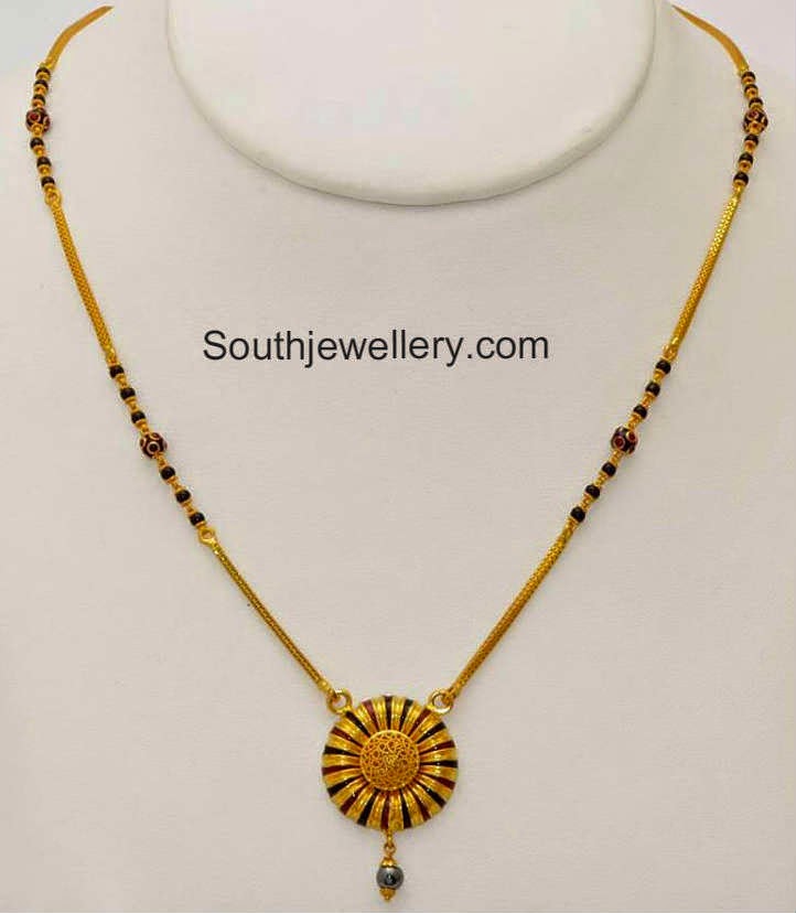 short black beads necklace