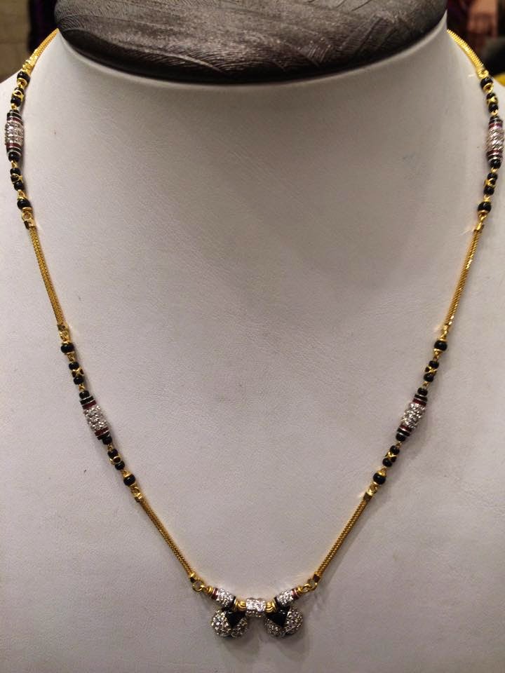 black beads mangalsutra