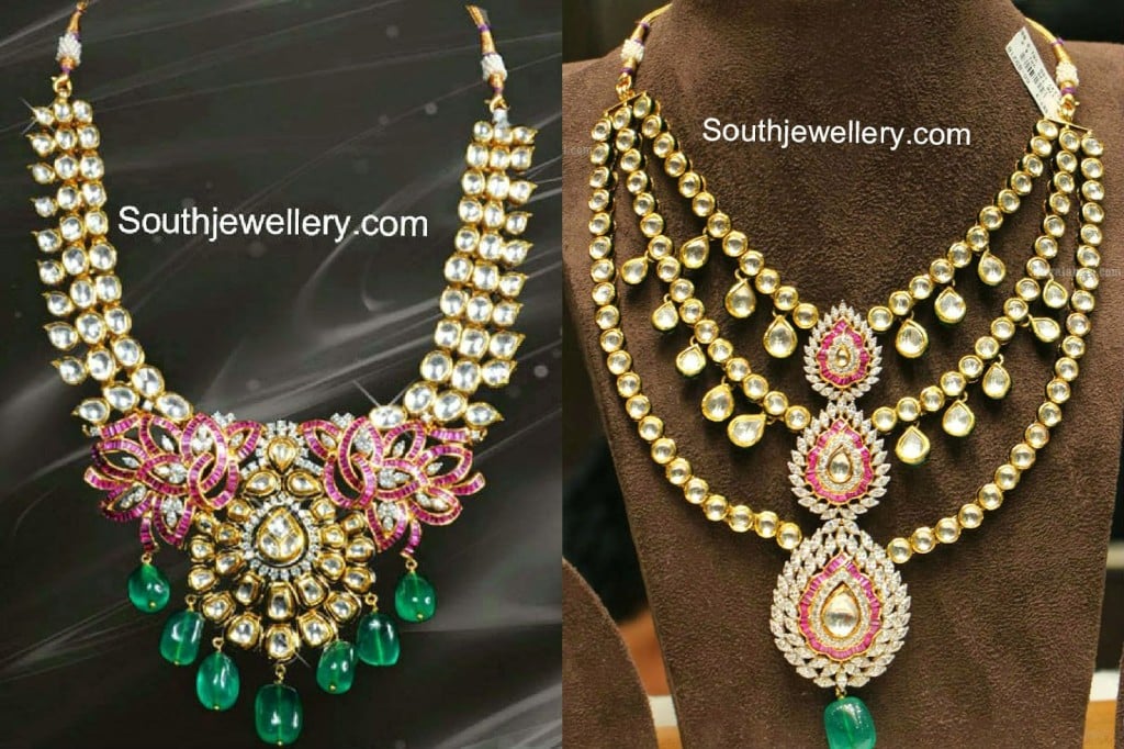 اطقم المعلم كرسكنديور الماس Kundan_sets_for_wedding-1024x682