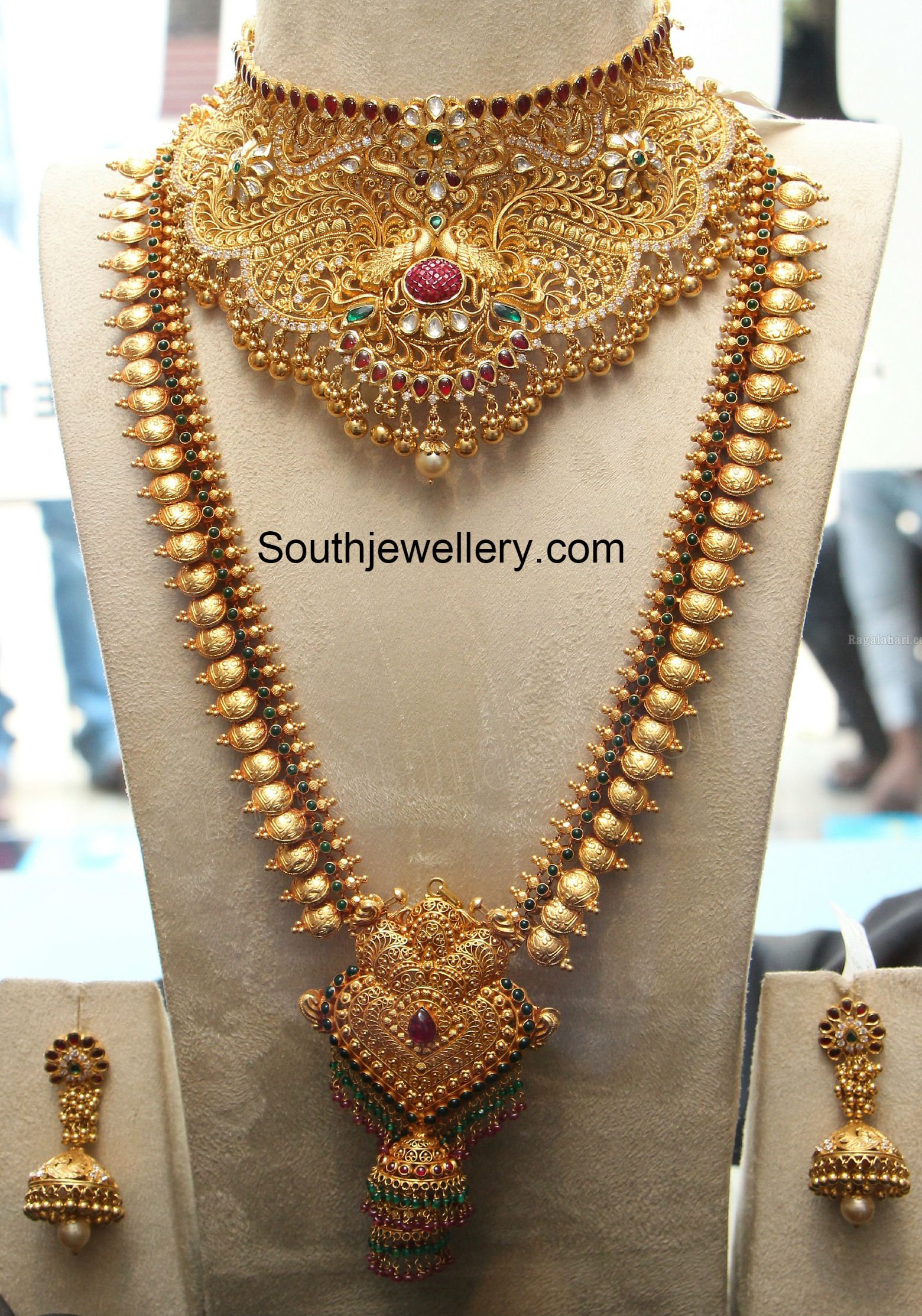 Bridal Gold Lakshmi Long Chain - Indian Jewellery