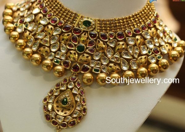 Antique Kundan Choker Indian Jewellery Designs Antique Kundan Choker Indian