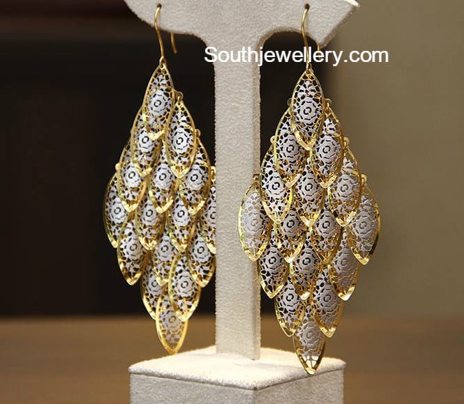 Buy Pretty Flower Design Daily Wear Gold Plated Light Weight Earring for  School Girls