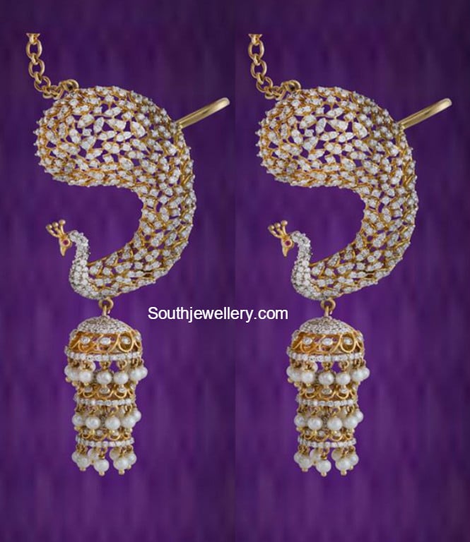 Flipkart.com - Buy KJ Verma kj verma gold kaan chain jhumki Brass, Alloy  Jhumki Earring Online at Best Prices in India