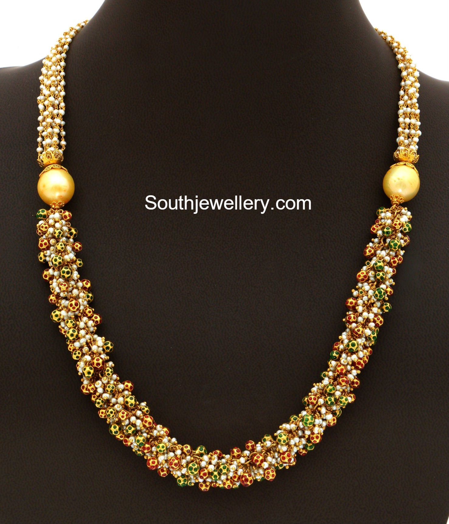 Pearl chain shop designs in gold