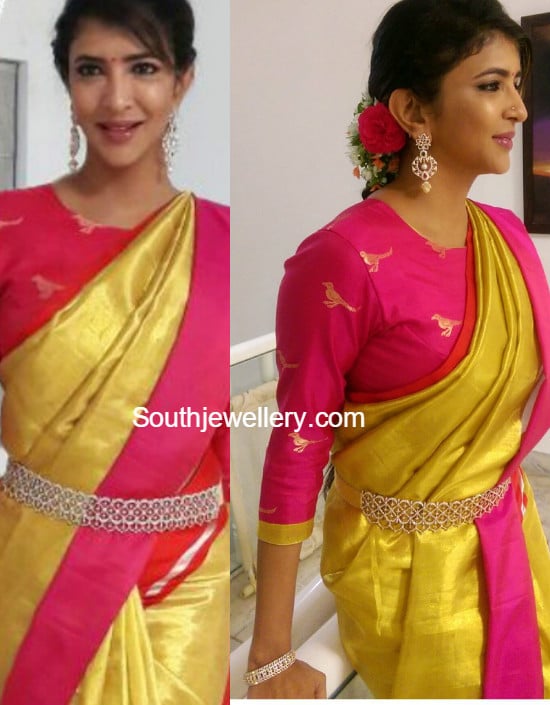 Lakshmi Manchu in Vasundhara Diamond Roof Jewellery - Indian Jewellery ...