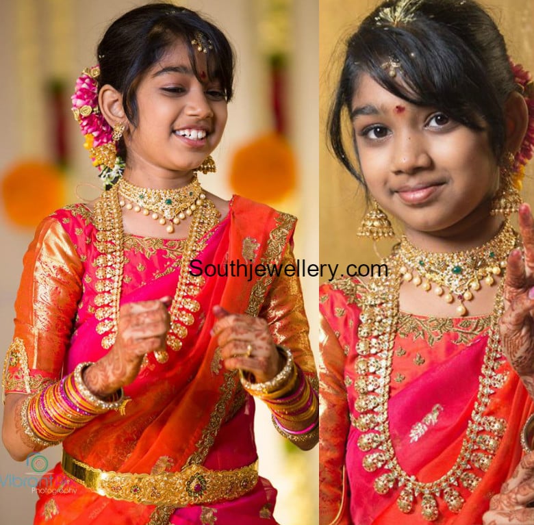 Antique jewellery hotsell with saree