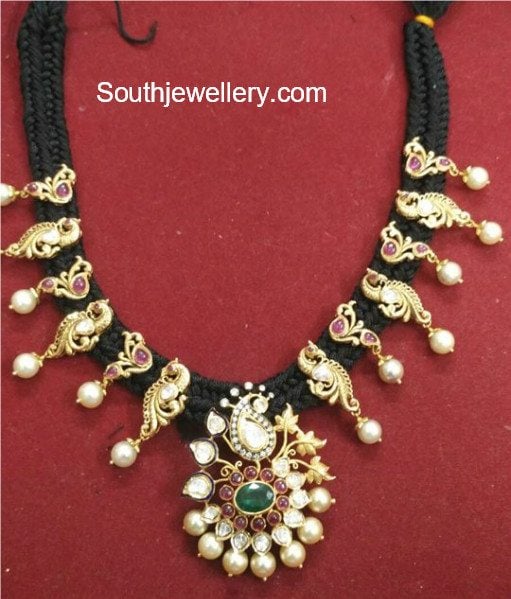 latest black thread jewellery
