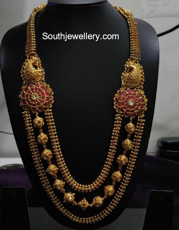 Antique Gold Haram Jewellery Designs Antique Gold Haram Jewellery Designs