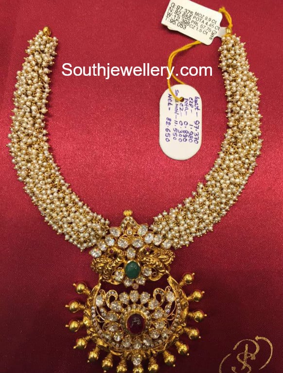 Pearl haram designs in gold with price deals