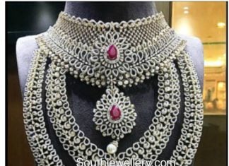 diamond necklace haram set p satyanarayan and sons jewellers