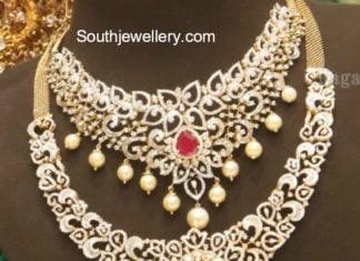 diamond necklace and haram