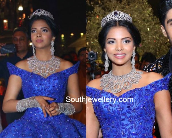 srinivas boinapally daughter hasini pre wedding diamond jewellery