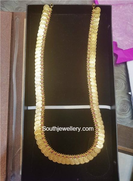 plain gold kasu mala