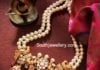 south sea pearls mala with polki pendant