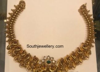 peacock necklace