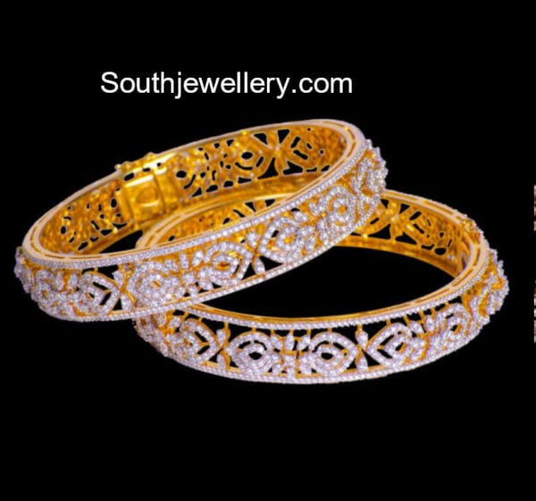 Diamond Bangle's Collection by Vummidi Jewellers Indian Jewellery Designs