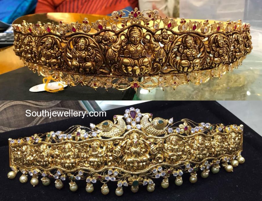 Temple Vaddanam Designs - Indian Jewellery Designs