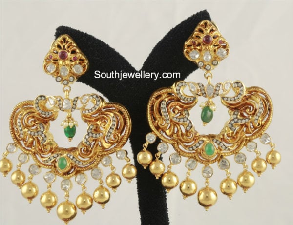 Gold Chandbali Designs by Tibarumal Ramnivas Jewellers - Indian ...