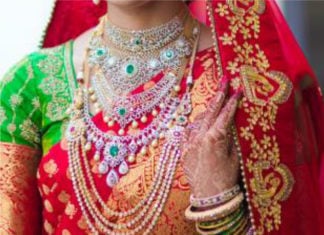 south indian bride jewellery