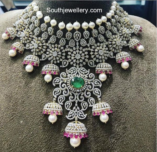 indian bridal diamond choker designs