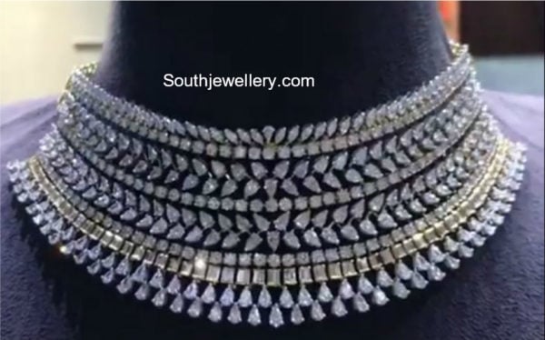 indian diamond choker designs