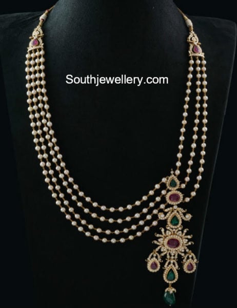 south sea pearl mala side pendant