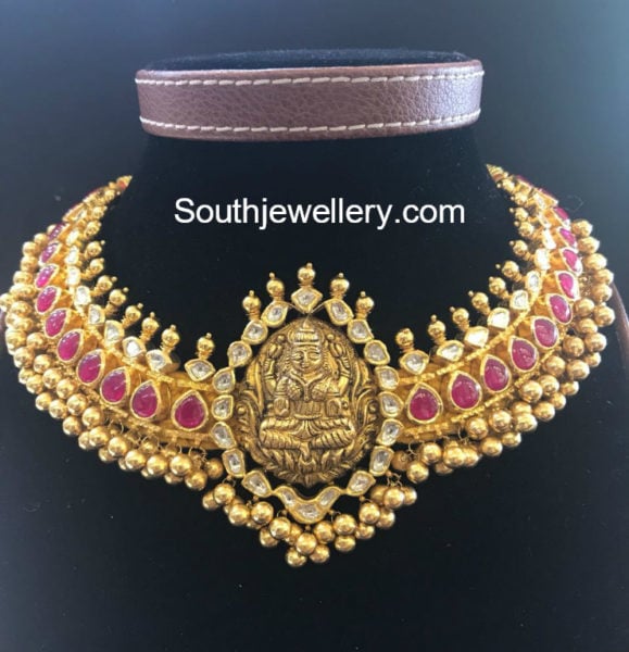 lakshmi ruby necklace