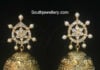 gold jhumkas