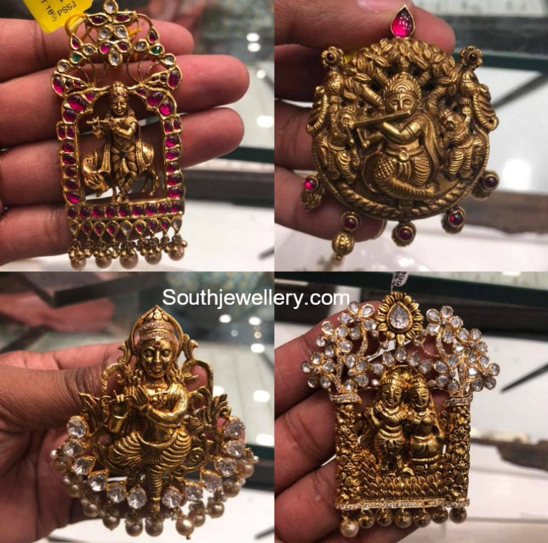 Lord Krishna Pendant Designs Indian Jewellery Designs