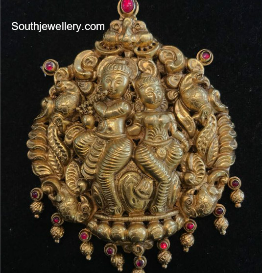 radha krishna pendant