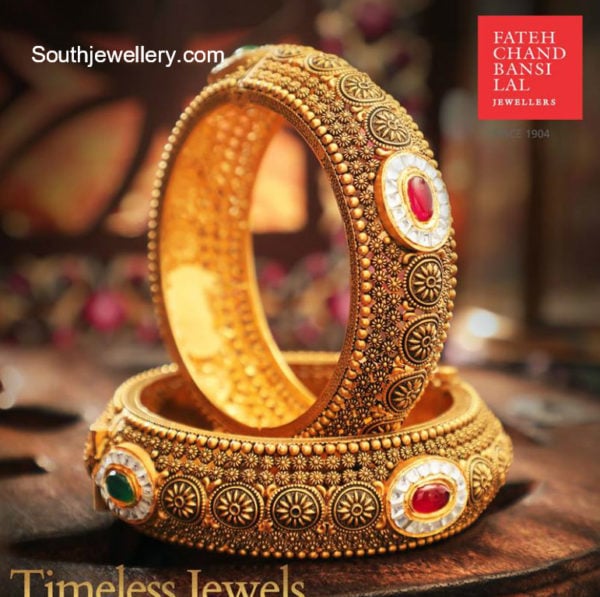 traditional gold kada designs 