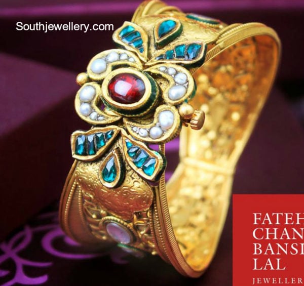 traditional gold kada designs 