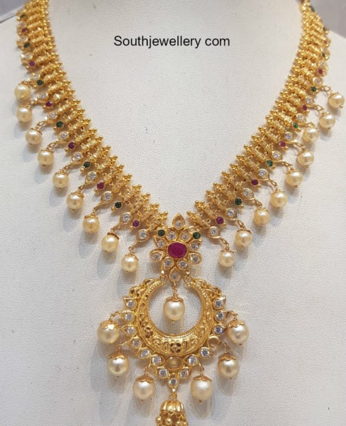 light weight gold necklace designs