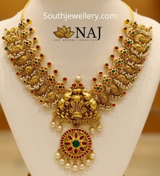 nakshi gold necklace