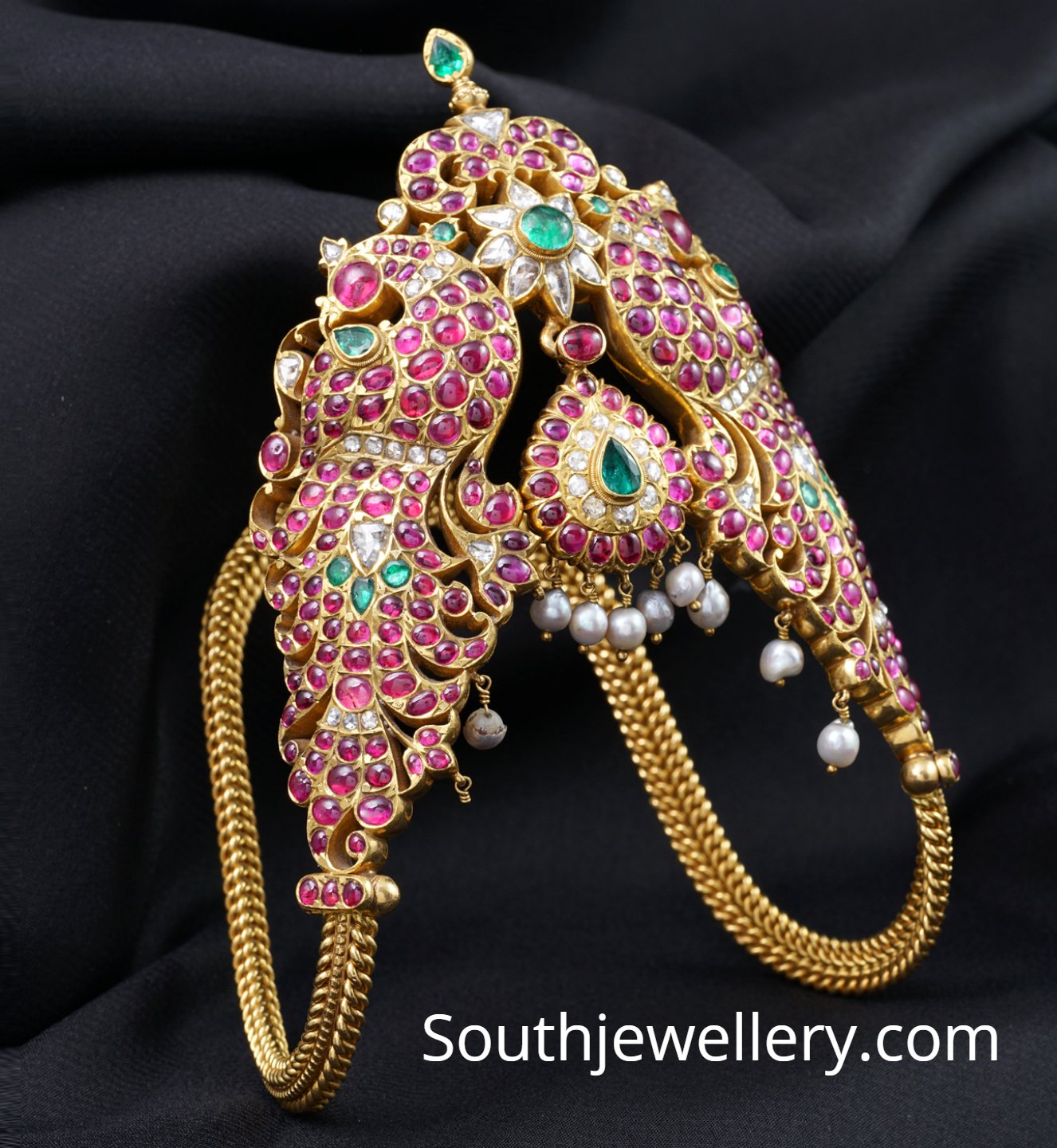 Traditional peacock vanki Indian Jewellery Designs