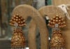 antique gold jhumkas