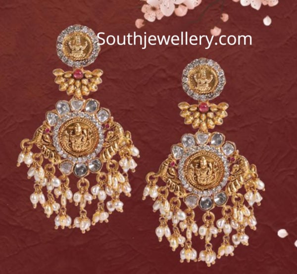 lakshmi pearl earrings 